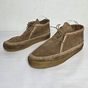 Laidback London Shenje Chukka Boot Women EU 41 US 10 Leather Gum Sole Brown Boho